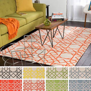 Find Shop Hand-tufted Carly Transitional Geometric Wool Area Rug (8' x 11')