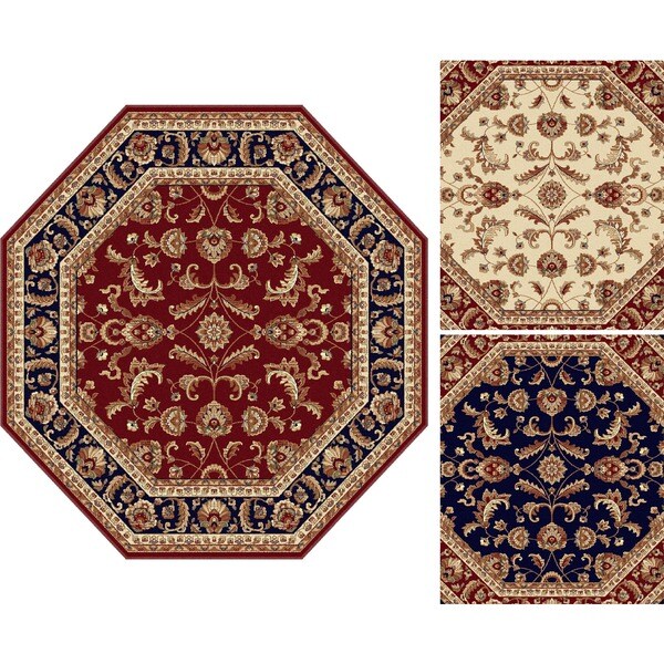 Alise Soho Octagon Transitional Area Rug (7' 10 Round) 16468346
