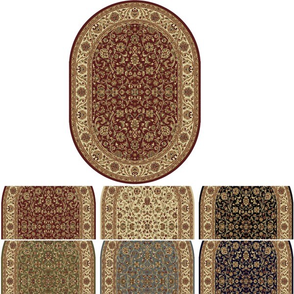 Alise Soho Oval Transitional Area Rug (5'3 x 7'3 Oval)