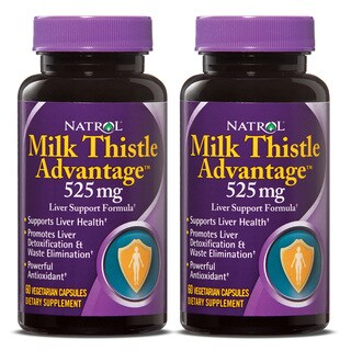 Natrol Milk Thistle Advantage Capsules 60 Count (Pack of 2)-Image