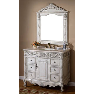 Eros Single Sink Bathroom Vanity with Mirror