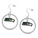 NFL Seattle Seahawks Hoop Charm Earrings