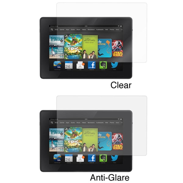roocase Screen Protectors LCD Film Guard for Amazon Kindle Fire HD 7 2013 (Pack of 4)