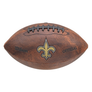 Wilson NFL New Orleans Saints 9-inch Composite Leather Football-Image