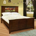 LightHeaded Beds Shaker Chocolate Full Bed with Changeable Back-lit LED Headboard Imagery by Lifetime