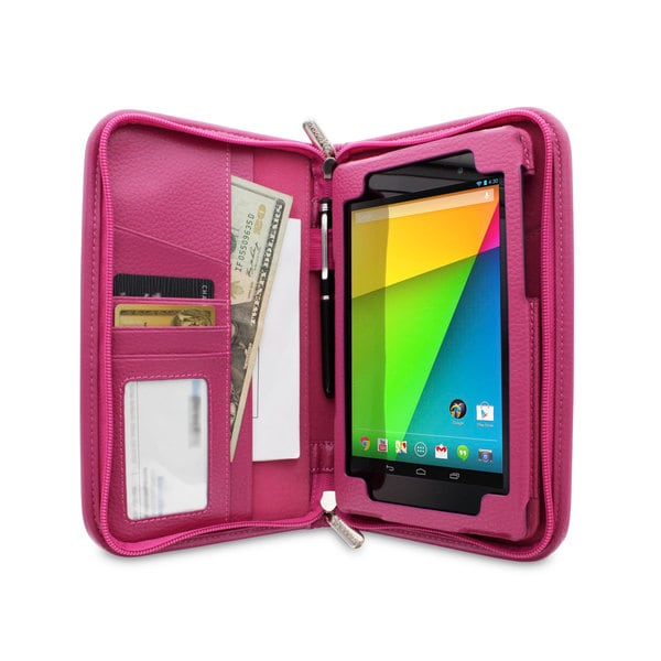 roocase Executive Portfolio Leather Case with Stylus for Google Nexus 7 FHD 2013 (2nd Generation)