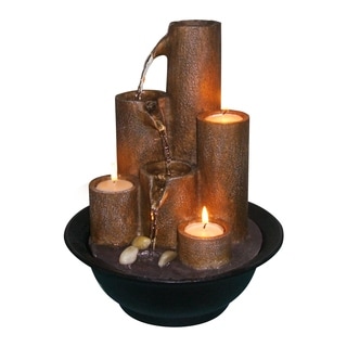 Low Price Tabletop Fountain with Three Candles