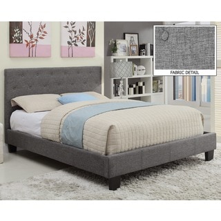 Sutton Tufted Linen Platform Bed