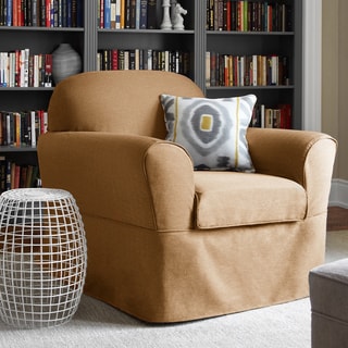 Bayside Two-piece Chair Relaxed Fit Wrap Slipcover-Image