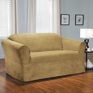 Bruce One-piece Relaxed Fit Wrap Loveseat Slipcover-Image