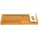Bamboo Bread and Dip Board with Stainless Steel Bread Knife 