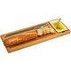 Bamboo Bread and Dip Board with Stainless Steel Bread Knife 