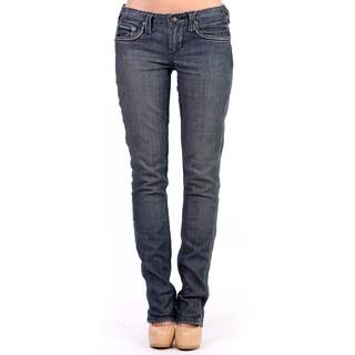 Stitch's Women's Slim Fit Blue Straight Leg Jeans-Image