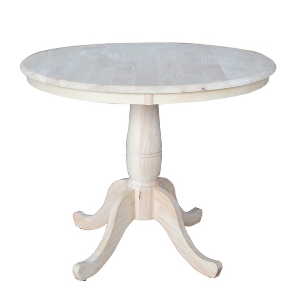 Unfinished 30-inch High Round Pedestal Table - 16539216 - Overstock.com