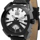Lancaster Men's Black Leather Watch