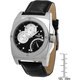 Men's OLA0344BK Black Leather Watch