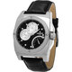 Men's OLA0344BK Black Leather Watch