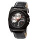 Men's Lancaster Italy OLA0344BK Black Leather Date Display Watch