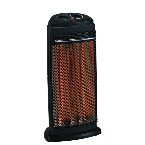 Duraflame DFH-IH-9-T Black Portable Electric Durable Dual Quartz Radiant Tower Heater
