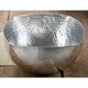 14-inch Square Hammered Aluminum Bowl
