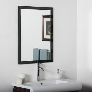 Special Offers Frameless Black Beveled Kinana Mirror