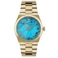 Michael Kors Women's MK5894 Channing Turquoise Dial Goldtone Stainless Steel Watch