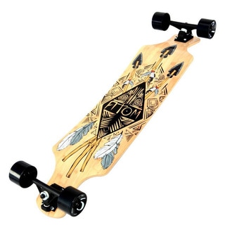 Atom 39-inch Tiki Bamboo Drop-slant Longboard-Image