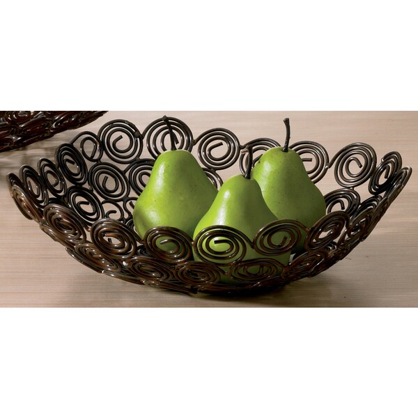 9-inch Square Copper @ Swirl Basket