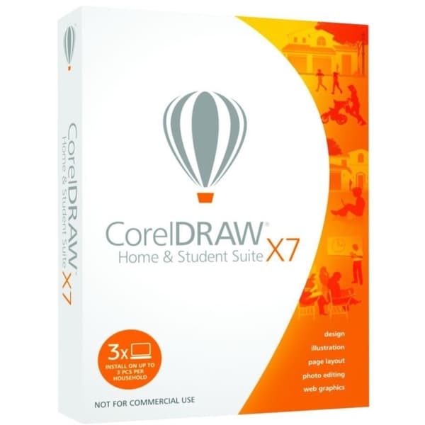 Corel CorelDRAW X7 Home & Student - 3 PC in One Household