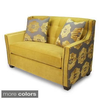 Price Aquify Furniture of America Fedrix Damask Fabric Tufted Loveseat
