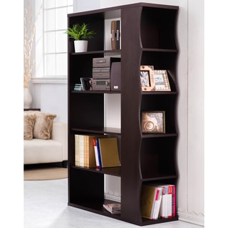 Best Shopping Furniture of America Sydney Modern Walnut Bookshelf/Room Divider