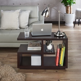 Great Prices Furniture of America Euclidor Modern Walnut End Table