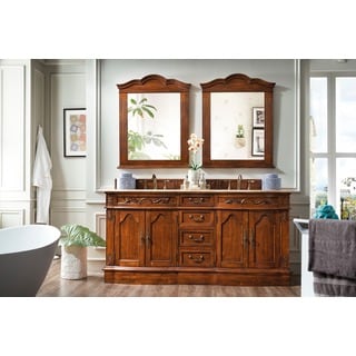 (_ _ ) James Martin Furniture Classico Travertine Double Vanity Set