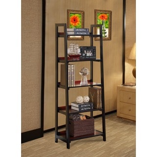 @@@ > Linon Camden Black Cherry Modern 5-shelf Bookcase