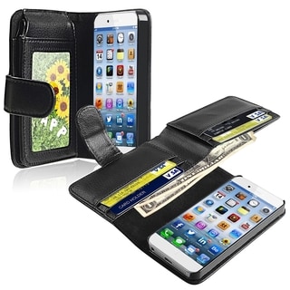 BasAcc Black Cash Holder Wallet Leather Case for Apple iPhone 6 4.7-inch