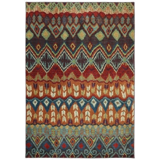 (^_-) Woven Karastan Tashkent Ginger Bread Nylon Rug (8' x 10')