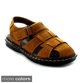 J's Awake Men's 'Diego-07' Cut-out Vamp Fisherman Sandals