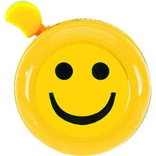 M-Wave Yellow 'Always Smilin' 3D Bicycle Bell-Image