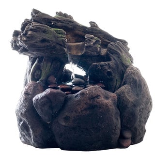 See Reviews Pure Garden Outdoor LED Rock Water Fountain with Pump