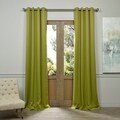 EFF Green Grommet Top Blackout Curtain Panel Pair