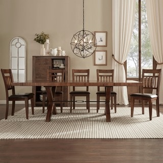 Great Prices TRIBECCA HOME Inverness Warm Oak Turnbuckle Extending Dining Table