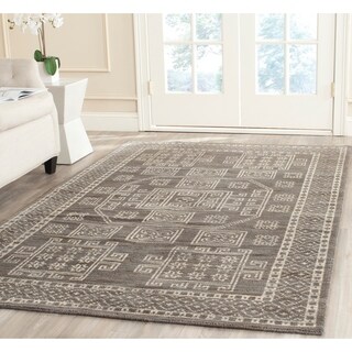 Buy  Safavieh Hand-knotted Kenya Grey Wool Rug (8' x 10')
