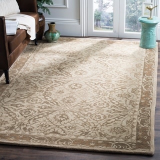 [1] Safavieh Handmade Anatolia Ivory/ Grey Wool Rug (9' x 12')