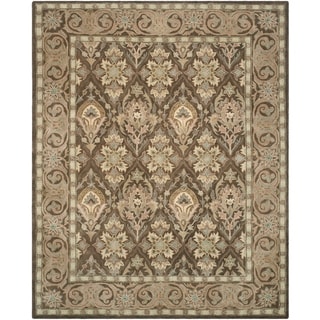 Safavieh Handmade Anatolia Brown/ Beige Wool Rug (9' x 12')