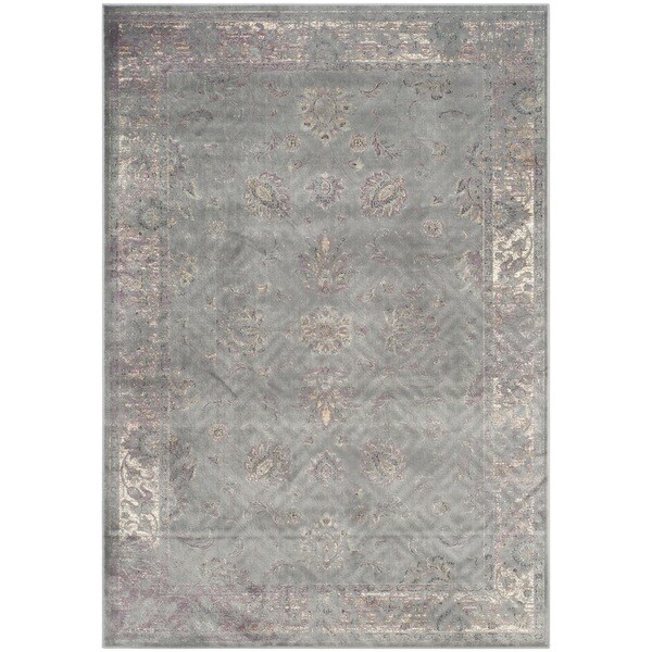 Safavieh Vintage Grey/ Multi Viscose Rug (8'10 x 12'2)