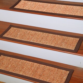 See Reviews Handcrafted Origins Natural Fiber Sisal 9 x 29 Carpet Stair Treads (Set of 13)