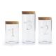 Numbered Glass Canisters (Set of 3)