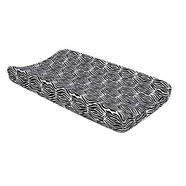 Trend Lab Black/ White Zebra Changing Pad Cover