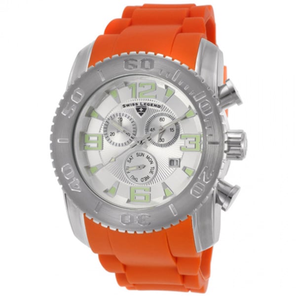 Swiss Legend SL-10067-02S-ORS Men's Commander Orange Watch 