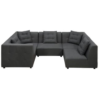 Compare Price Earl Grey Linen 5-piece Modular Sectional